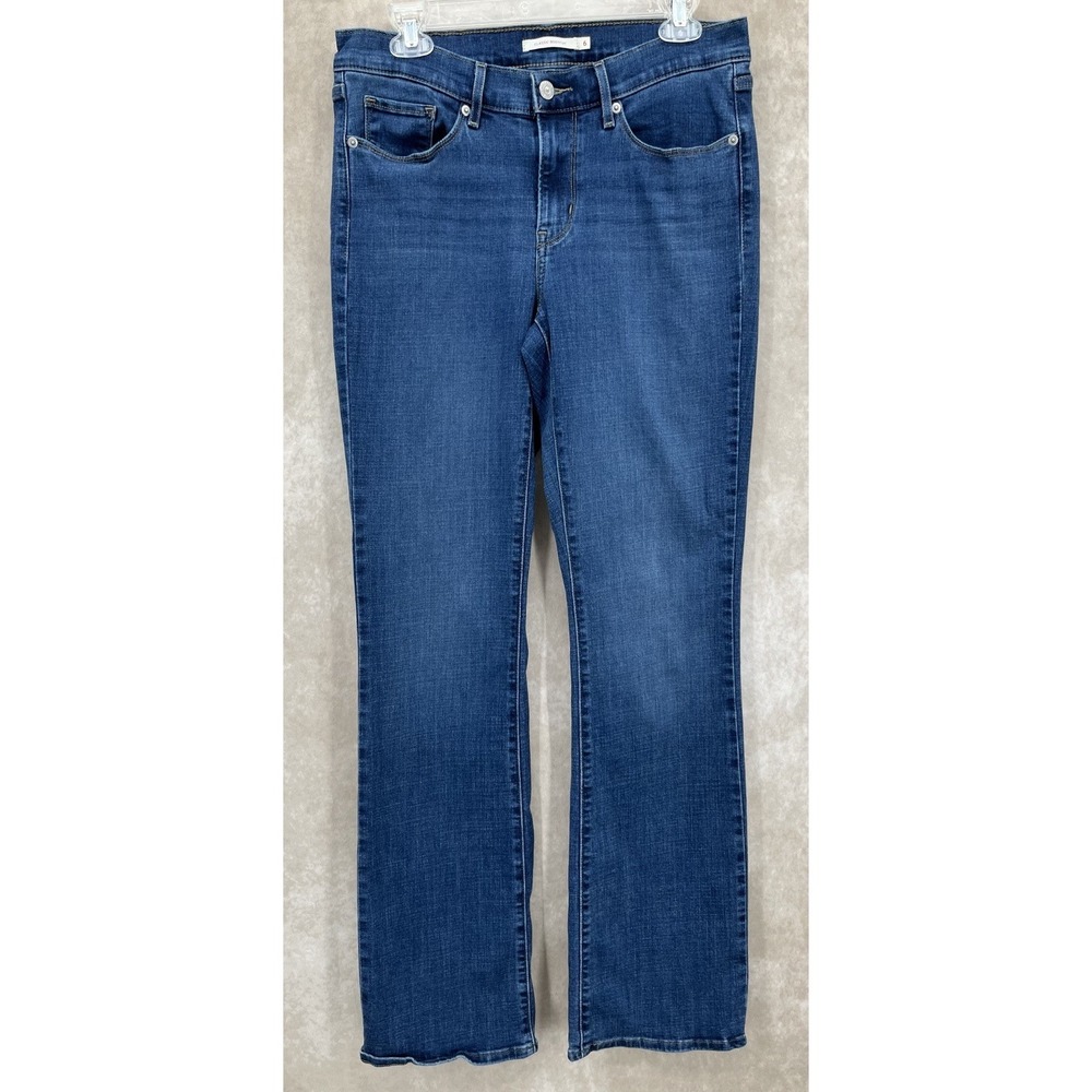 Levi's Classic Bootcut Jeans Women Size 6‎ W28 L34 Medium Wash Stretch Denim
